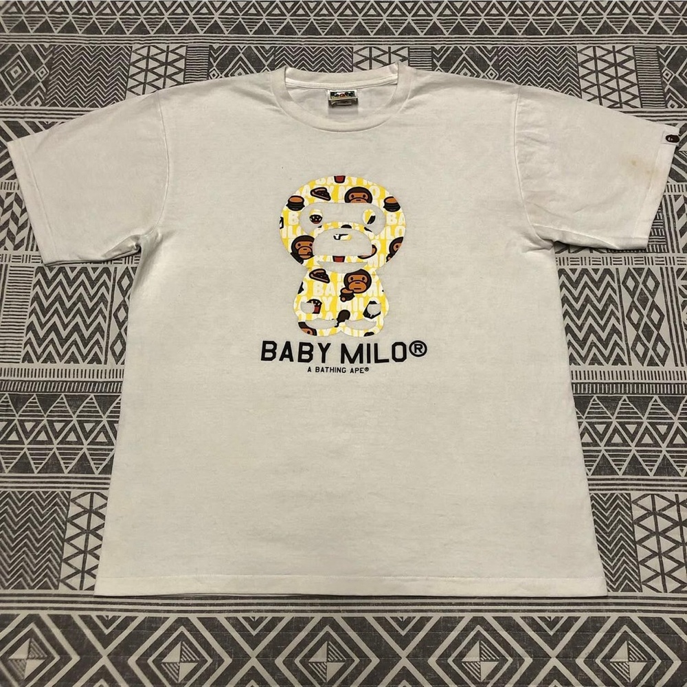 A Bathing Ape Bape Baby Milo Food Tee Shirt Size Large